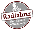 Radfahrer sind herzlich willkommen